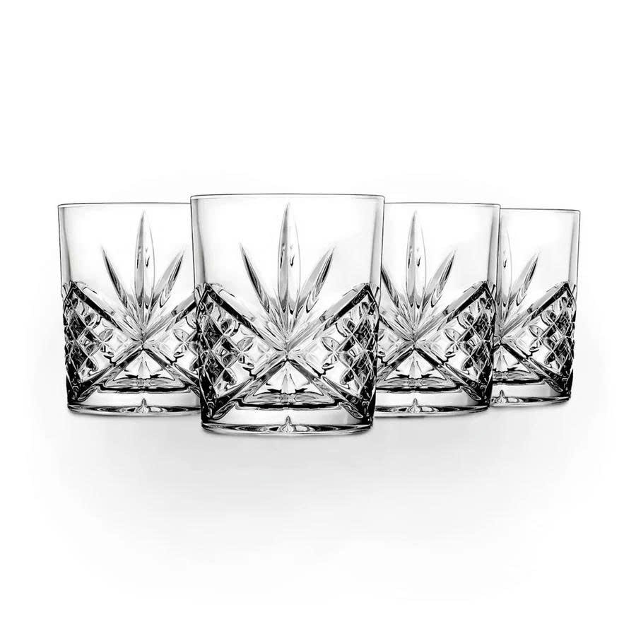 Dublin Crystal Double Old Fashion, Set of 4