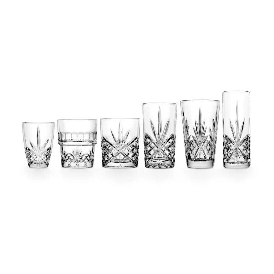 Dublin Crystal Double Old Fashion, Set of 4