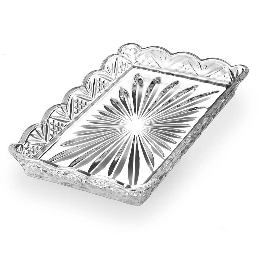 Dublin Crystal Scalloped Serving Tray