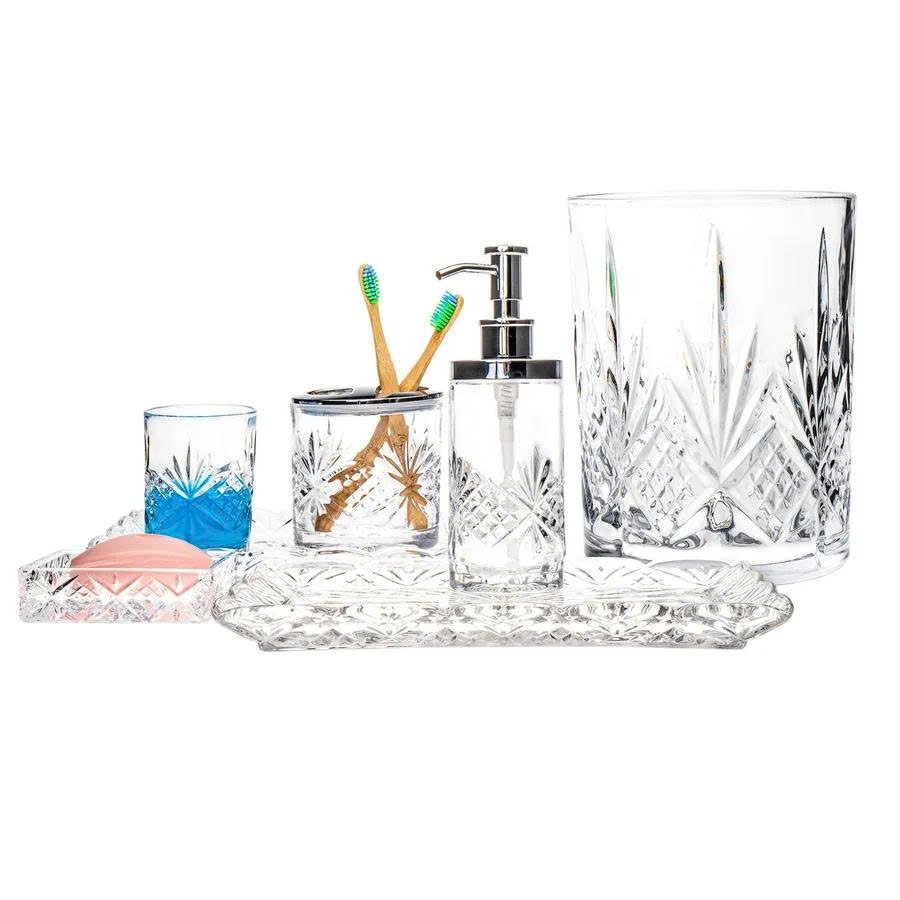 Dublin Crystal Scalloped Serving Tray